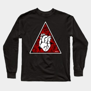 Roses and Heart Long Sleeve T-Shirt